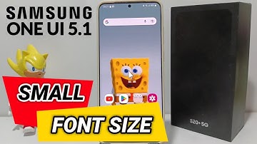 How To Change Font Size Smaller Samsung One Ui 5.1
