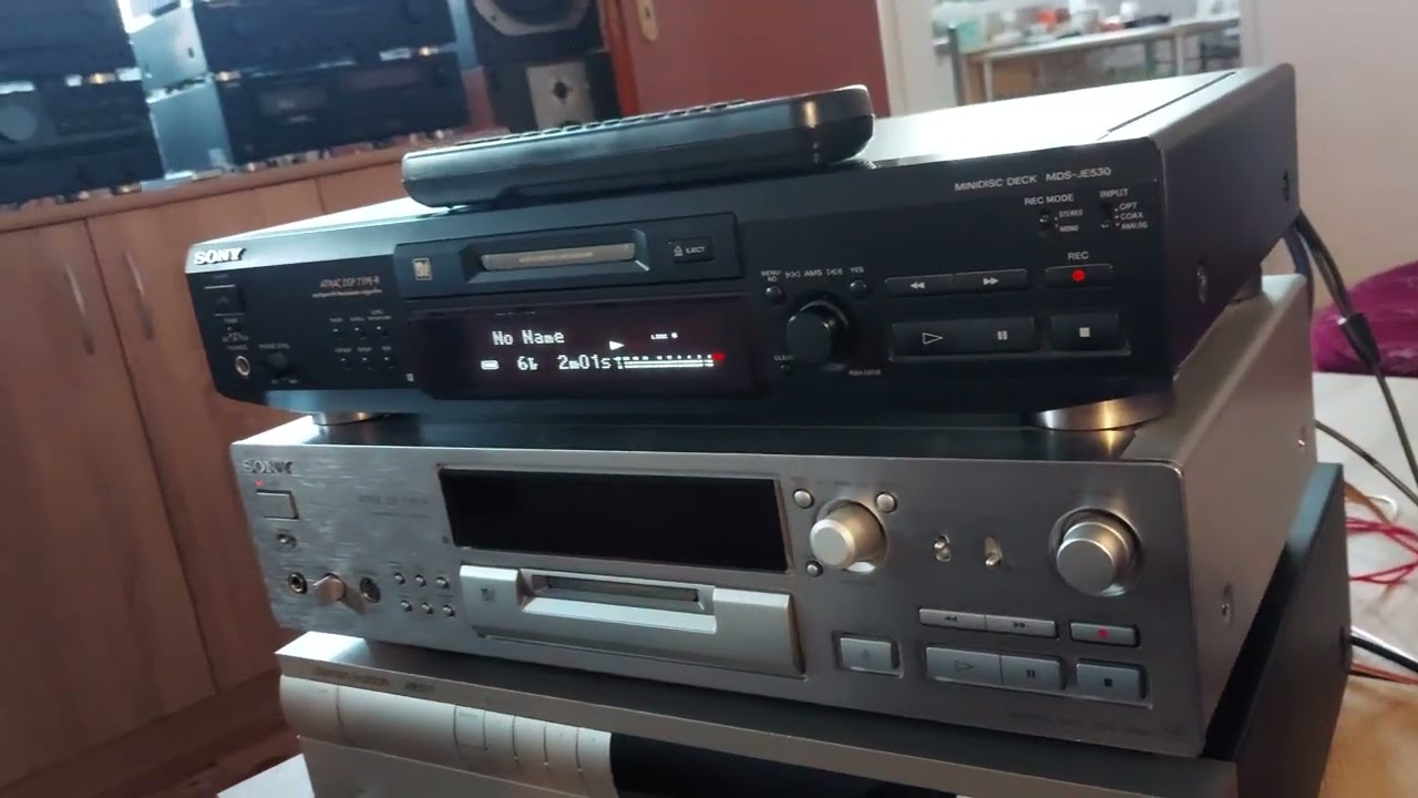 Sony mds-je 530 made in Japan test - YouTube