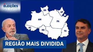 Norte dividiu votos entre Lula e Flávio Bolsonaro no primeiro turno | ELEIÇÕES 2026