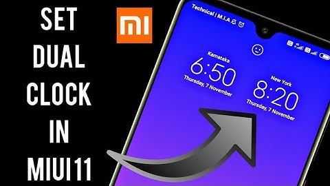 How To Set Dual Clock In Redmi Note 7 Pro | MIUI 11 Dual Clock On Lock Screen | Second Clock MIUI 11