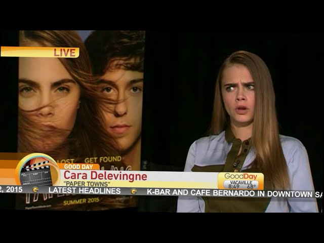 Cara Delevingne Talks About 'Paper Towns'