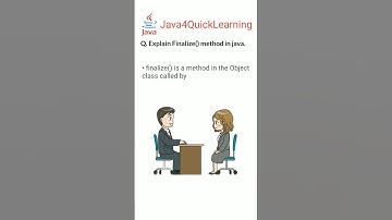 Explain Finalize method in java #corejava #method #garbage #collection #java4quicklearning