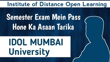 How to study For IDOL Exam || Mumbai University IDOL Exam Important questions || Jitesh sir ||