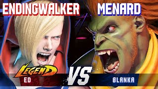 SF6 ▰ ENDINGWALKER (Ed) vs MENARD (Blanka) ▰ High Level Gameplay
