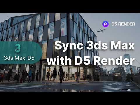 3ds Max   D5 Render Live sync Tutorial   Real Time Rendering Workflow (Creativetabs)