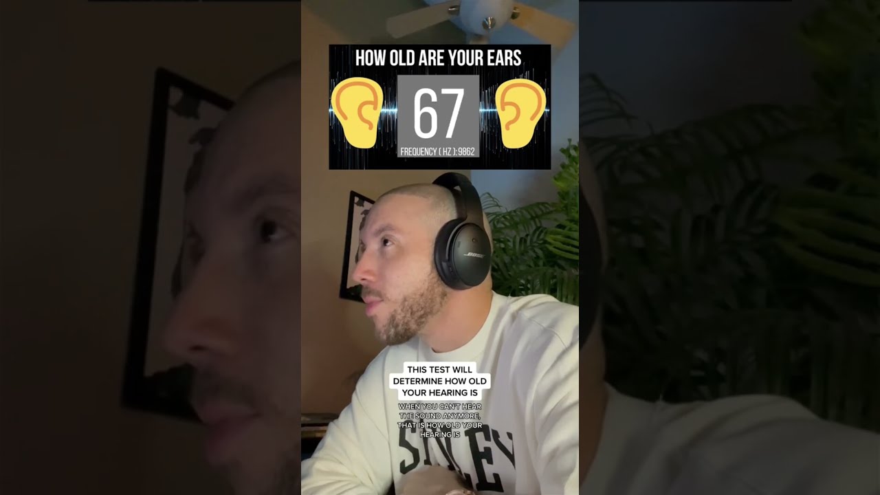 How Old Are Your Ears Hearing Test I Tried With Bose Headphones Shorts Reaction