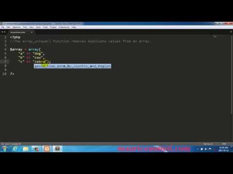PHP array unique Function