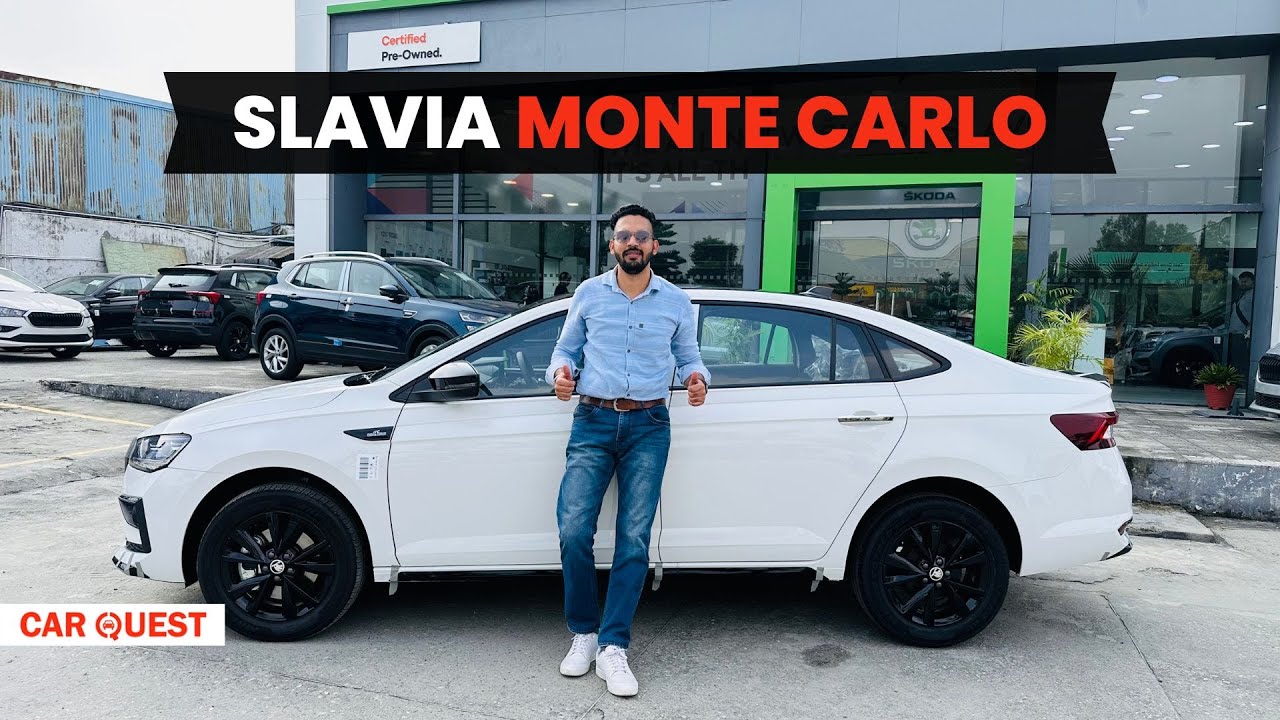 Slaviya 2024 Skoda Slavia Monte Carlo Edition Walkaround | Car Quest - YouTube