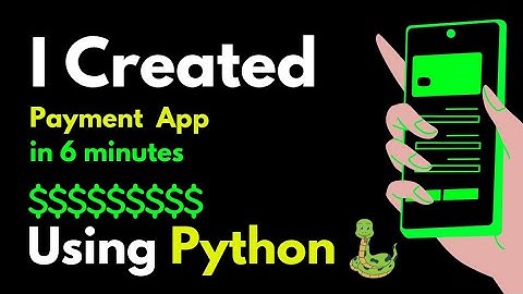 I CREATED A PAYMENT APP IN 6 MINUTES USING PYTHON | LEARN PYTHON BY SIMPLE PROJECTS 