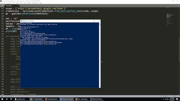 Python Tutorial: Email from Google Sheets Data