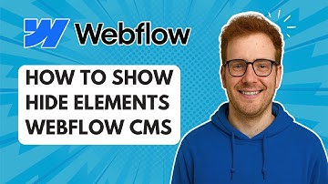 Hoe elementen weergeven en verbergen in Webflow CMS [Handleiding 2025]