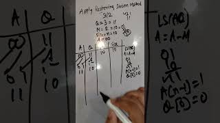 Restoring Integer Division Example | Step-by-Step Binary Division | Computer Architecture #shorts