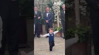 Boy Runs Down Aisle To Greet Mom At Wedding