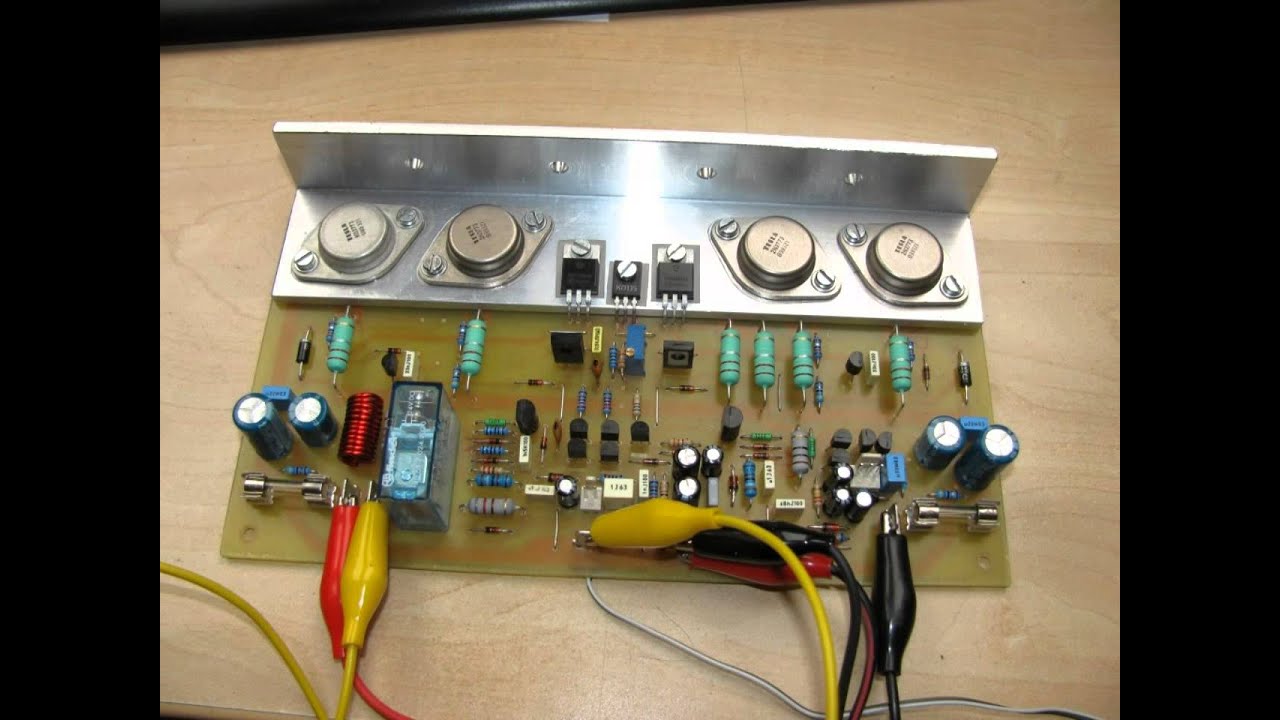 SPA200K diy Audio Amplifier 2x200W - YouTube