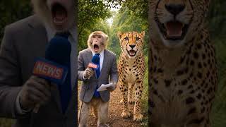 🐆Cheetah Ka Speed Interview😂| Bandar Reporter Shocked! #funnyvideo #comedy #whowillbemylifepartnerta