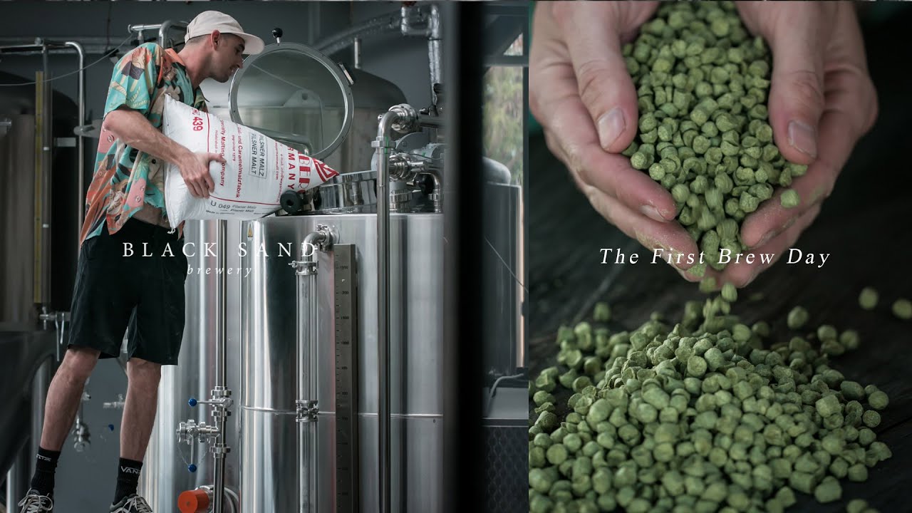 OUR FIRST BREW DAY! - Black Sand Brewery - Bali -