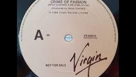 Mike Oldfield Ft Barry Palmer Crime Of Passion Lyrics