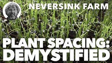 Plant Spacing - Demystified