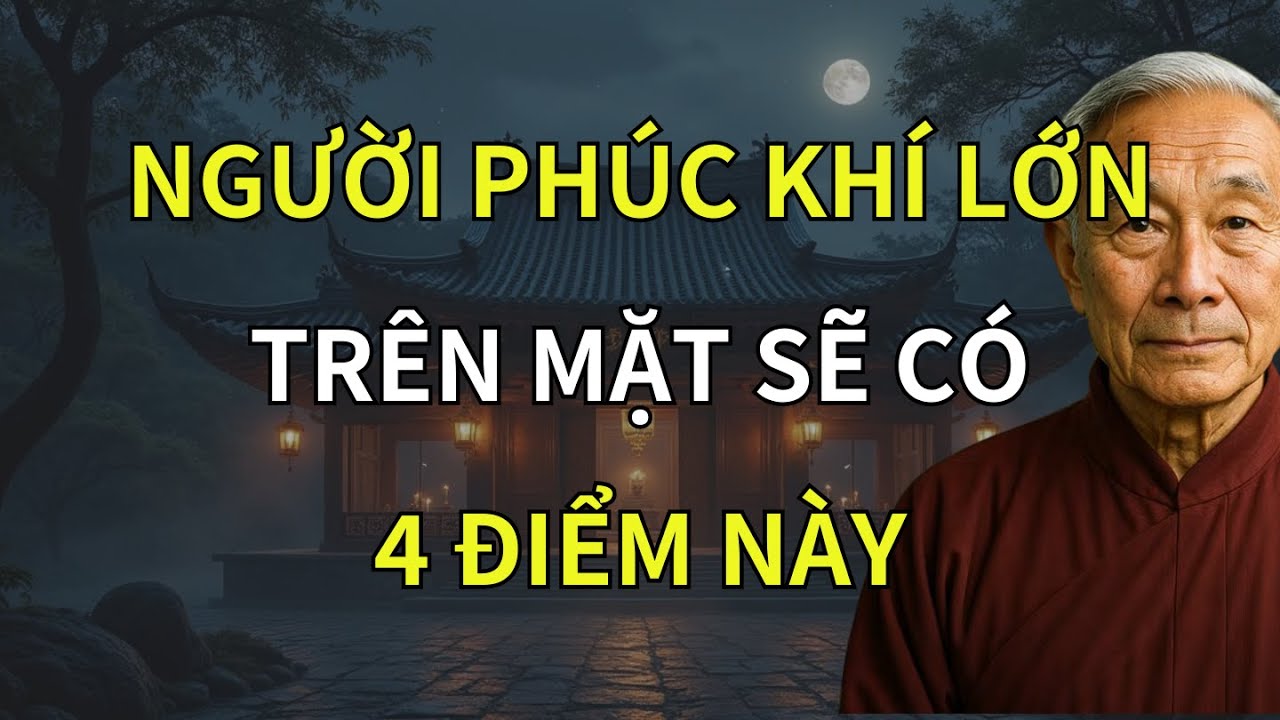 Người Phúc Khí Lớn, Sống Khôn Trên Mặt Có 4 Điểm Này, Ngẫm Cực Chuẩn | Trí Tuệ Phật Giáo