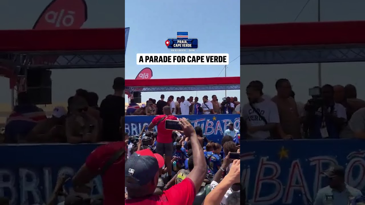 Cape Verde was welcomed home with a parade in the nation's capital 🇨🇻
