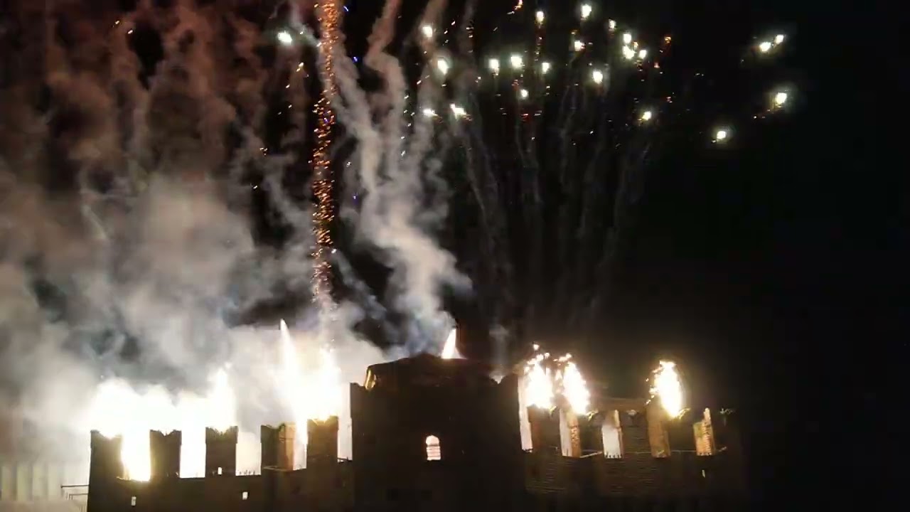 Carnevale di Soncino 2026 - Piromusicale con musica epica (ultimi minuti)