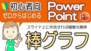 【棒グラフの作成】初心者向け！パワーポイント基礎-7
