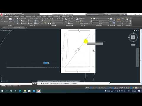 كيفية رسم قطعة ارض علي برنامج الاوتوكاد باستخدام طريقه الدوائر