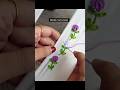 simple flower border embroidery pattern #needlework #embroidery #diy
