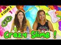 CRAZY SLIME a ciegas !!! Mi prima intenta hacer slime por primera vez ! Videos de Slime