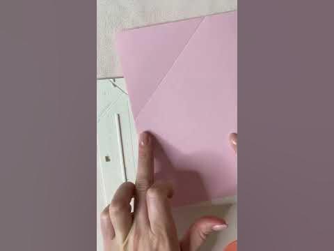Как создать конверт из бумаги своими руками - YouTube