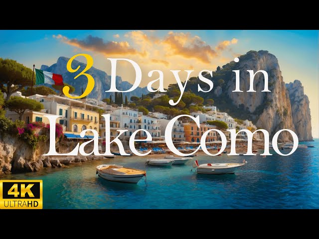 Travel vlog - How to Spend 3 Days in LAKE COMO Italy | Travel Itinerary