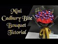mini cadbury bite bouquet tutorial