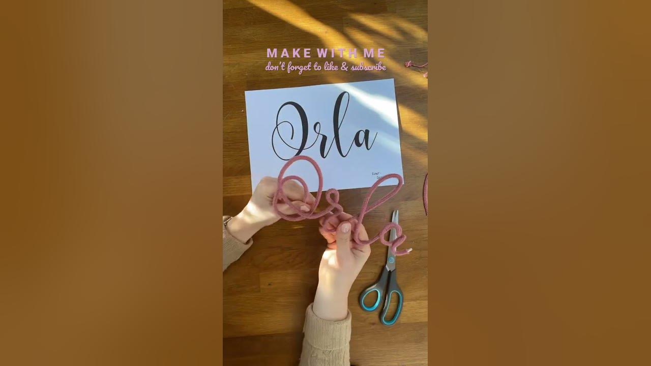 make-with-me-a-wire-name-wireart-handmade-handmadegift-nurserydecor