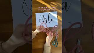 Make with me a wire name #wireart #handmade #handmadegift #nurserydecor #babygirlnursery #giftideas