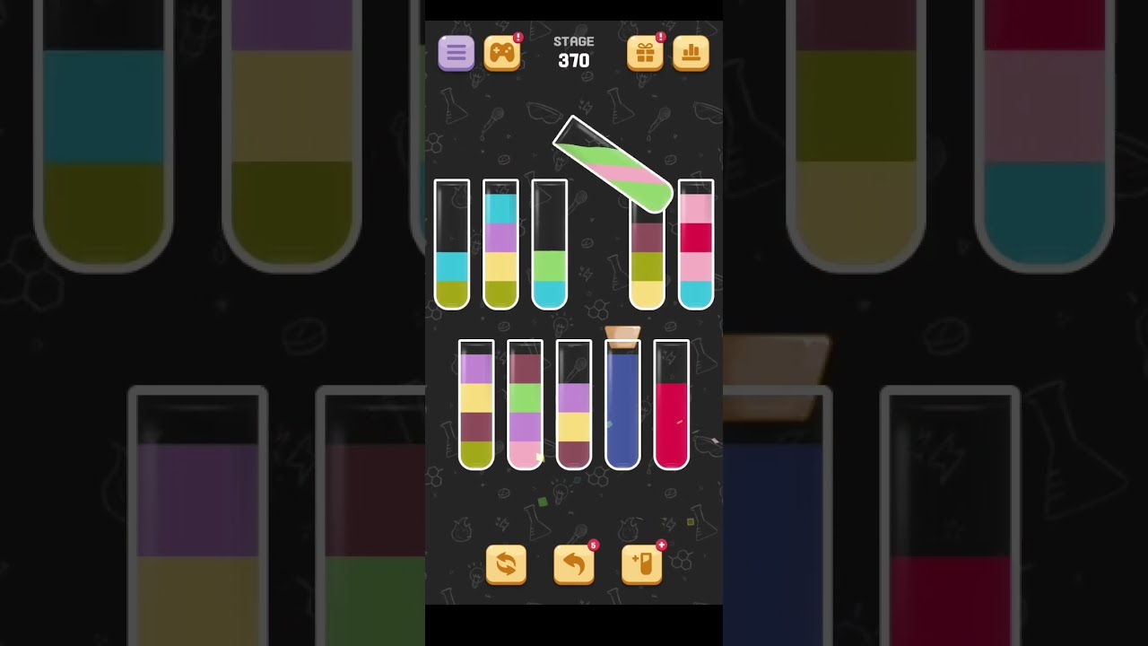 Water Sort Quest Level 370 Walkthrough Solution Android/iOS