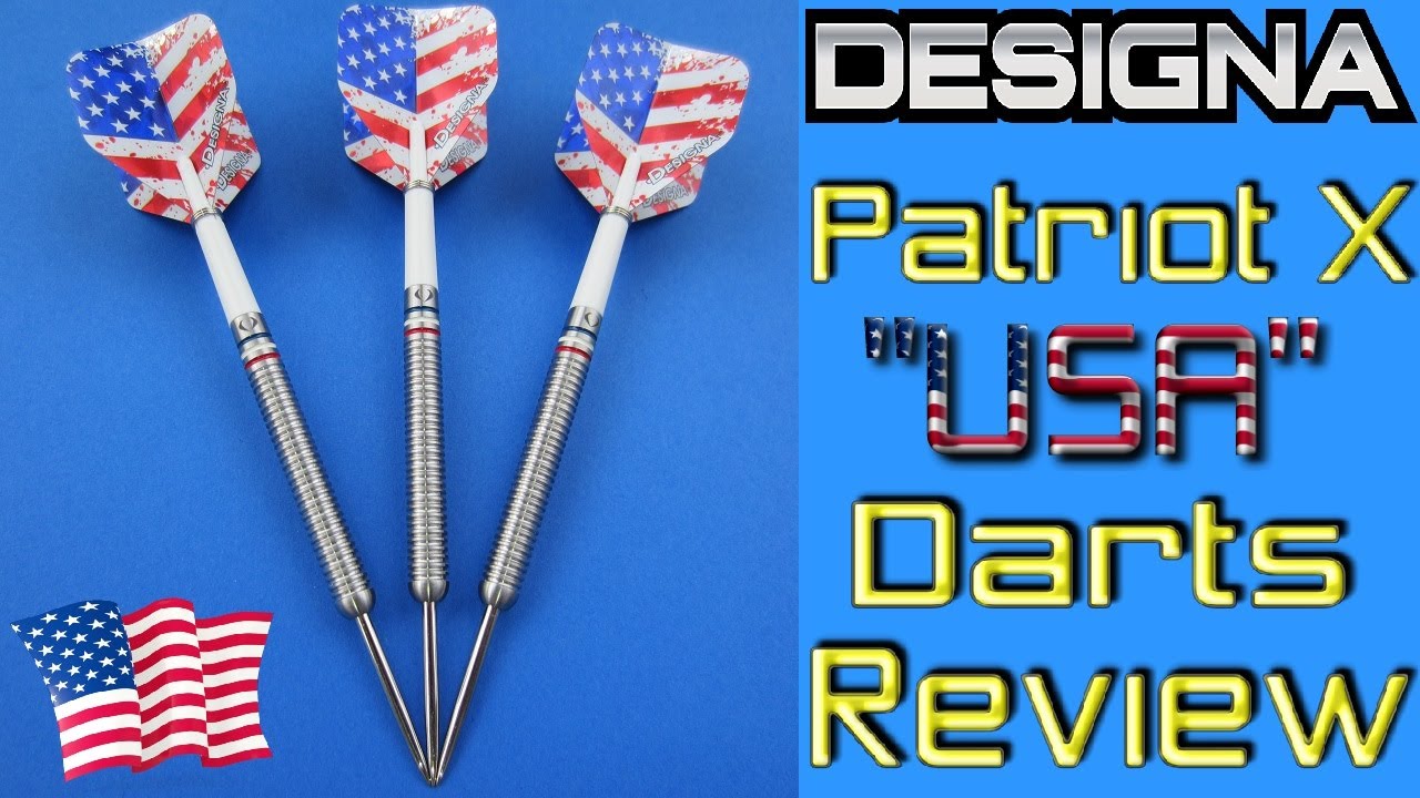 Designa PatriotX ハードダーツ22g ソフトダーツ18g Designa Patriot X 22g Darts Review - USA Model - YouTube