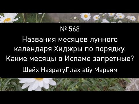 Названия месяцев лунного календаря Хиджры по порядку. Какие месяцы в Исламе запретные?