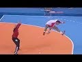【ハンドボール】変態！パスもらって後ろ向きでシュートってすごない？【神業】handball