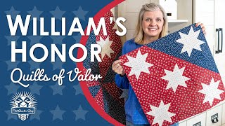 A Quilt for My Father ⭐ Free Quilt pattern for Quilts of Valor, William's Honor ⭐ Fat Quarter Shop