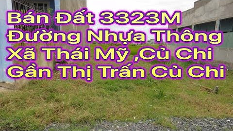 Bán đất 3323m xã Thái Mỹ Huyện Củ Chi đường nhựa thông
