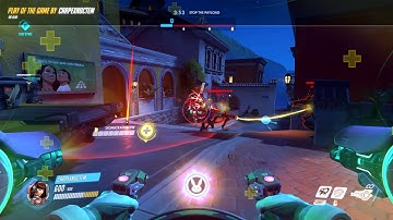 Overwatch - D.Va - Play of the Game Highlight (Quintuple Kill)