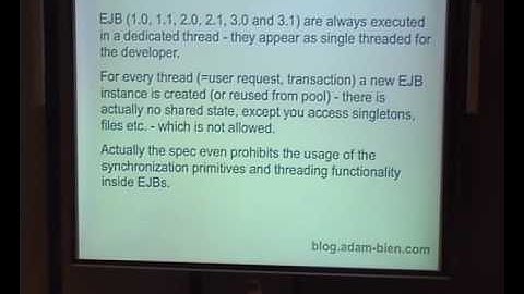 Adam Bien "EJB 3.1..." Part 3
