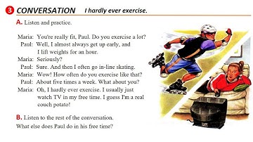 English Speaking Practice | Conversation: I hardly ever exercise.