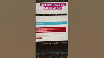 📢 RMO 2025 Provisional Scores are Out! Check your scores now #inmo2025