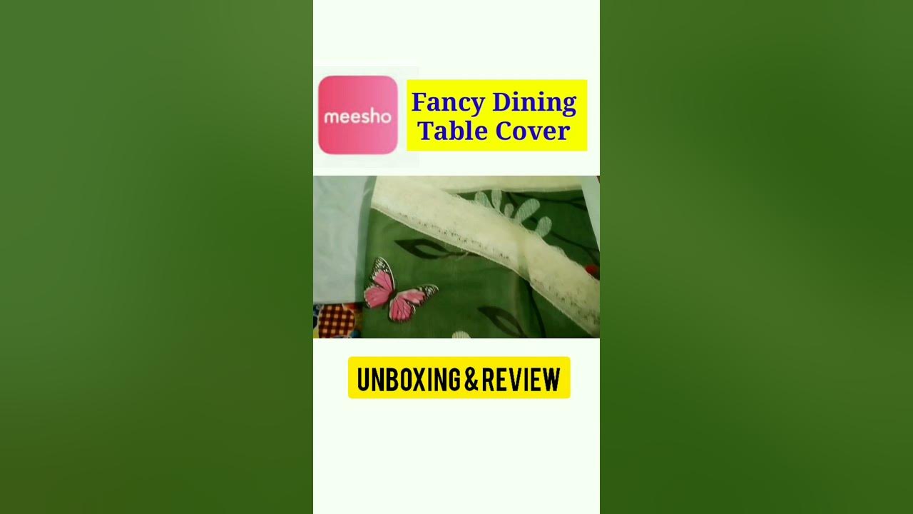 unboxing Meesho Fancy Dining table cover Review Meesho Table cover 