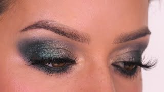 Festive Green & Gold Smokey Eye Makeup Tutorial | NYE Makeup Shonagh Scott