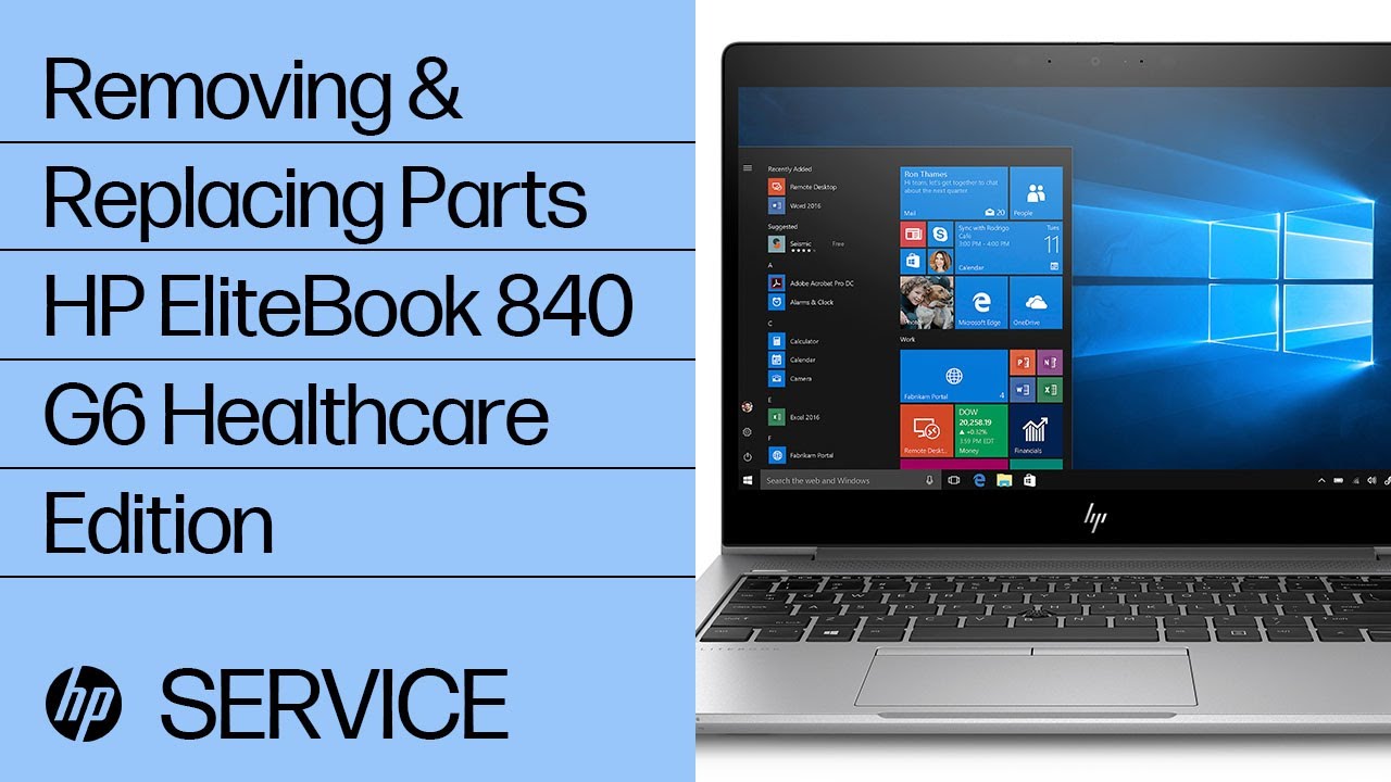 Removing & replacing parts for HP EliteBook 840 G6
