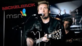Video thumbnail of "Nickelback on MSN ( Lullaby Acoustic and another )"