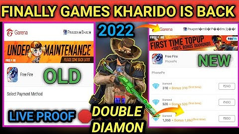 GAMES KHARIDO MAINTENANCE END DOUBLE DIAMOND TOP UP OPEN | GAMESKHARIDO PROBLEM SLOVE DOUBLE DIAMOND