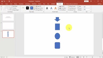 How to distribute shapes vertically in PowerPoint 365